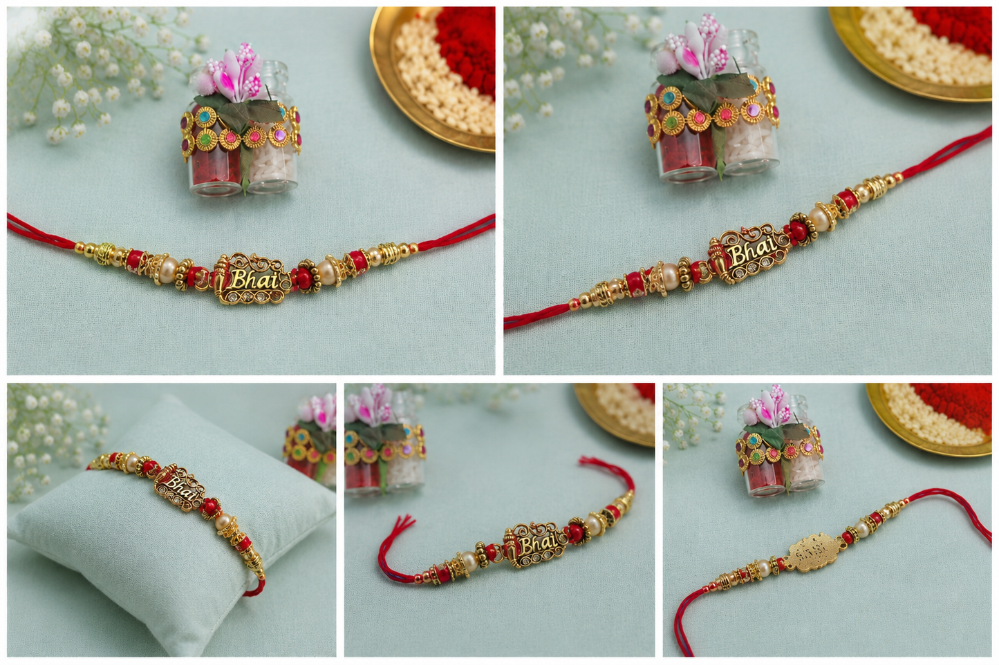 Golden Bhai Engraved Rakhi RKH-BHAI-2026-002