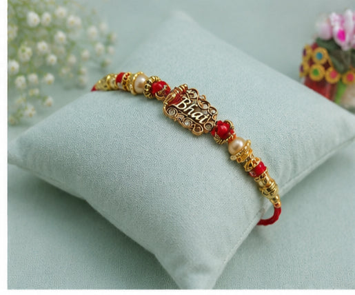 Golden Bhai Engraved Rakhi RKH-BHAI-2026-002